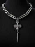 Sintra Chunky Cross Chain Necklace