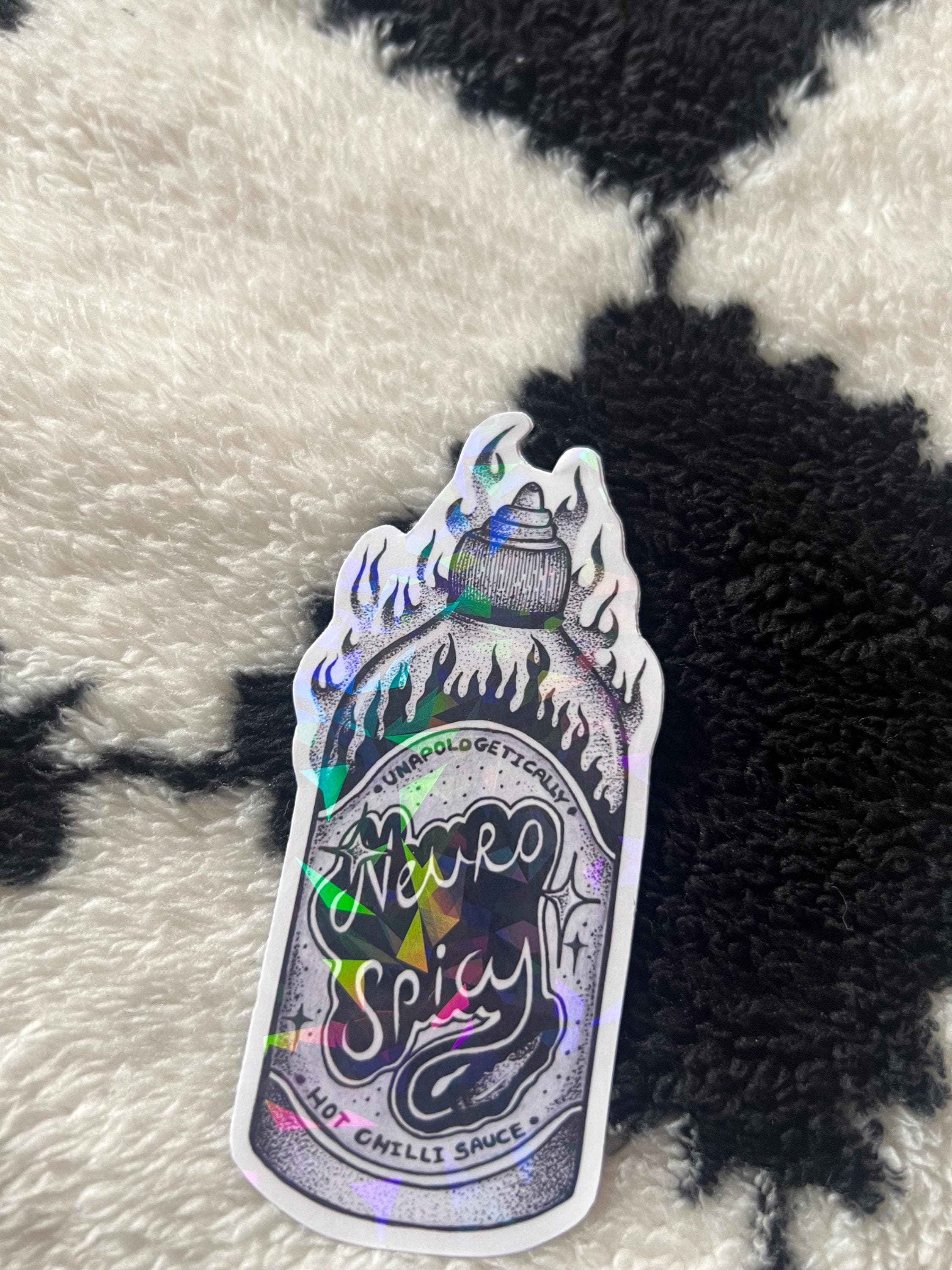 Neurospicy hot chilli sauce Sticker