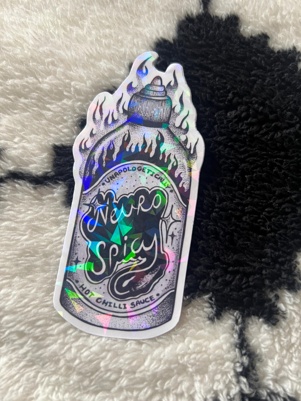 Neurospicy hot chilli sauce Sticker