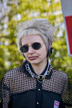 Jasmine Alt Goth Chunky Double O-Ring Necklace