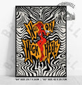 Hell on High Heels Zebra Art Print