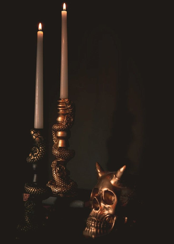 The Serpent Candlestick Holder