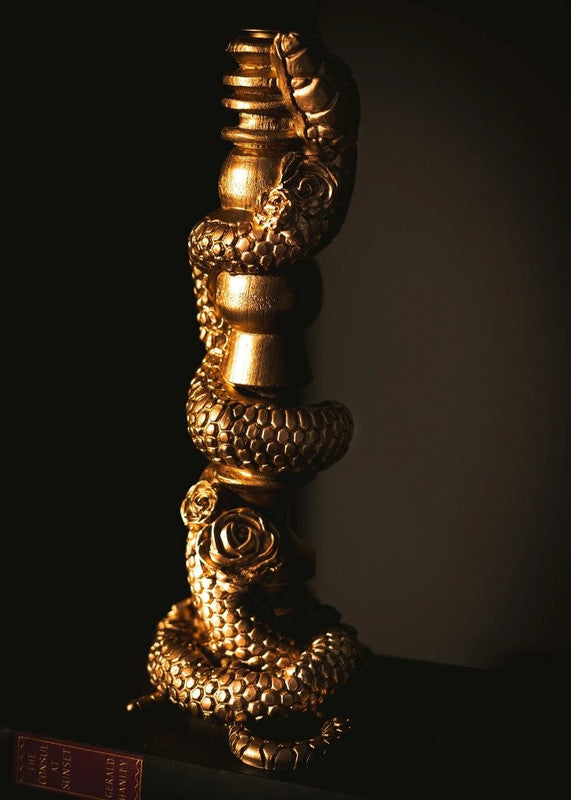 The Serpent Candlestick Holder