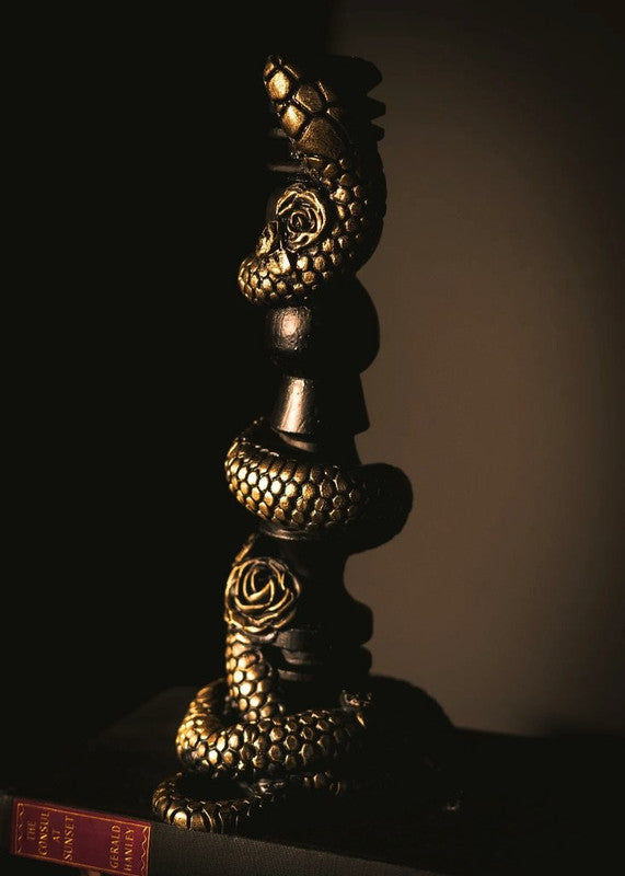 The Serpent Candlestick Holder