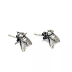 Sterling Silver Fly Stud Earrings