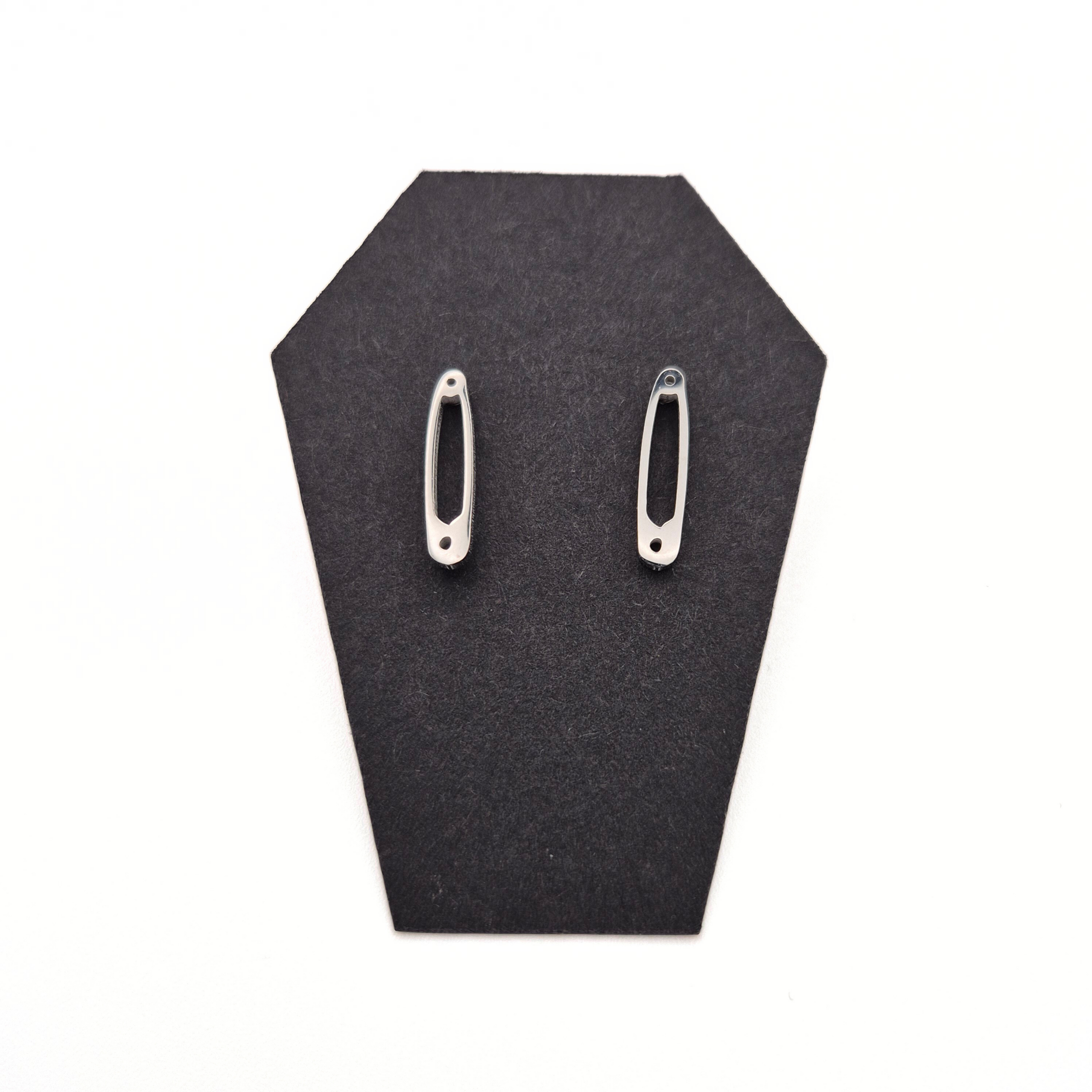 Safety Pin Stud Earrings