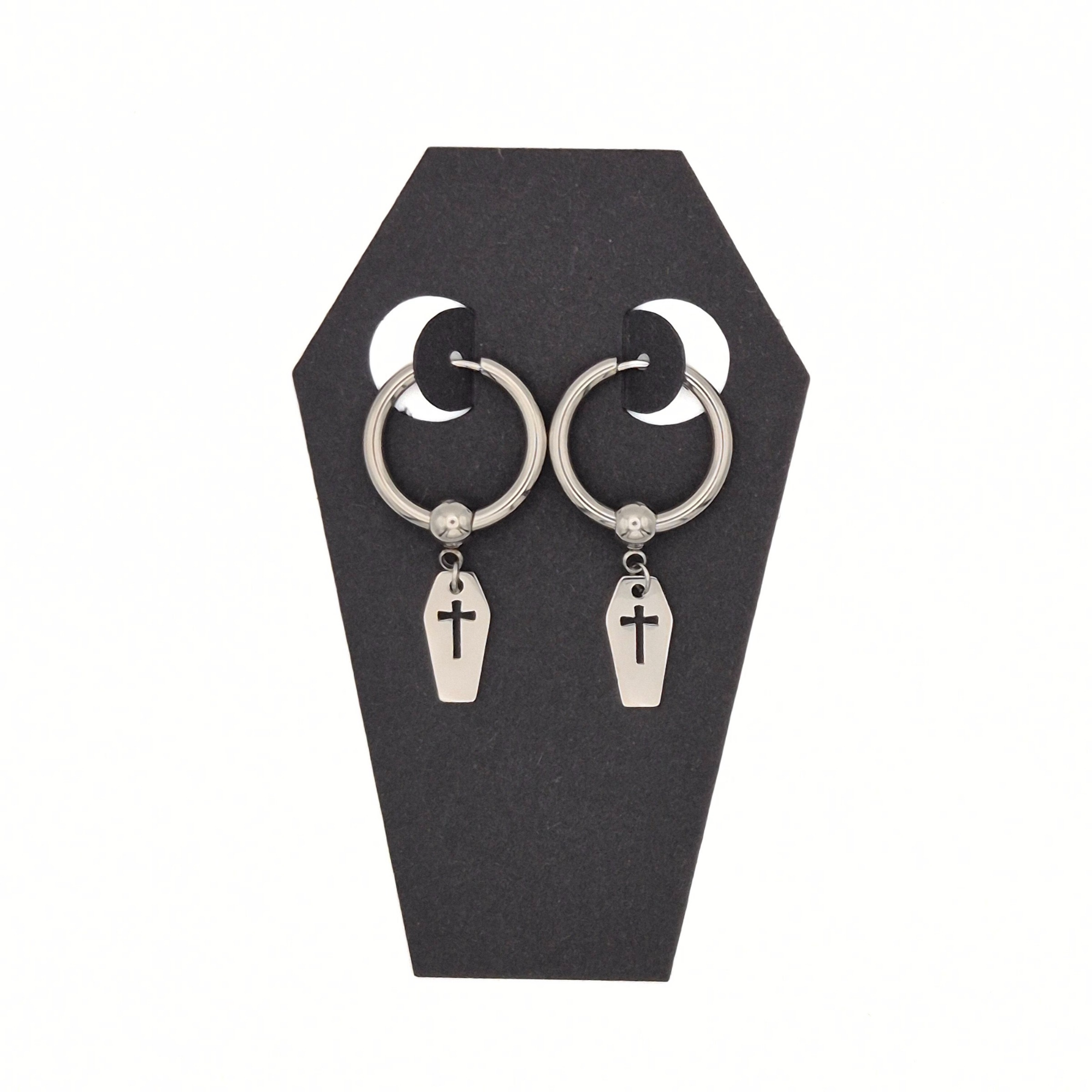 Gravekeeper Hoop Earrings