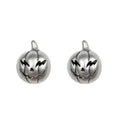 Sterling Silver Pumpkin Stud Earrings