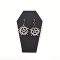 Sunburst Pentacle Stud Earrings