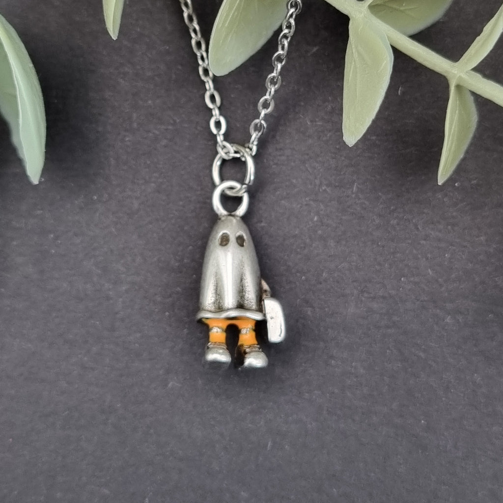 Trick or Treat Ghost Necklace