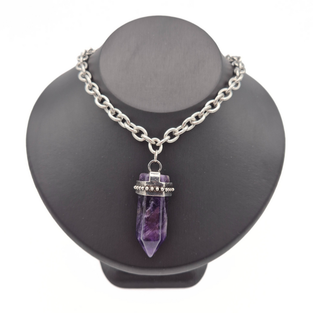 Amethyst Hex Necklace