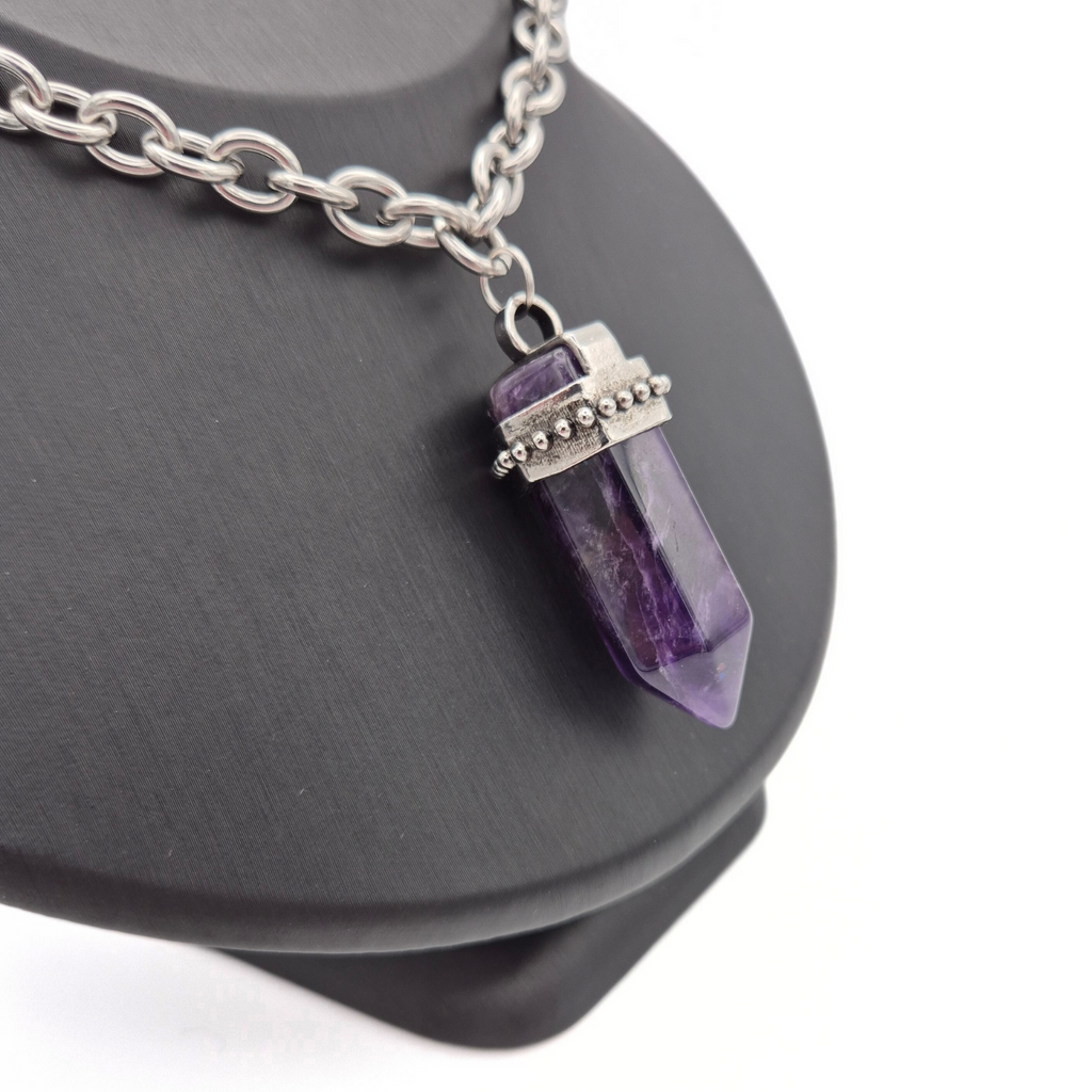 Amethyst Hex Necklace
