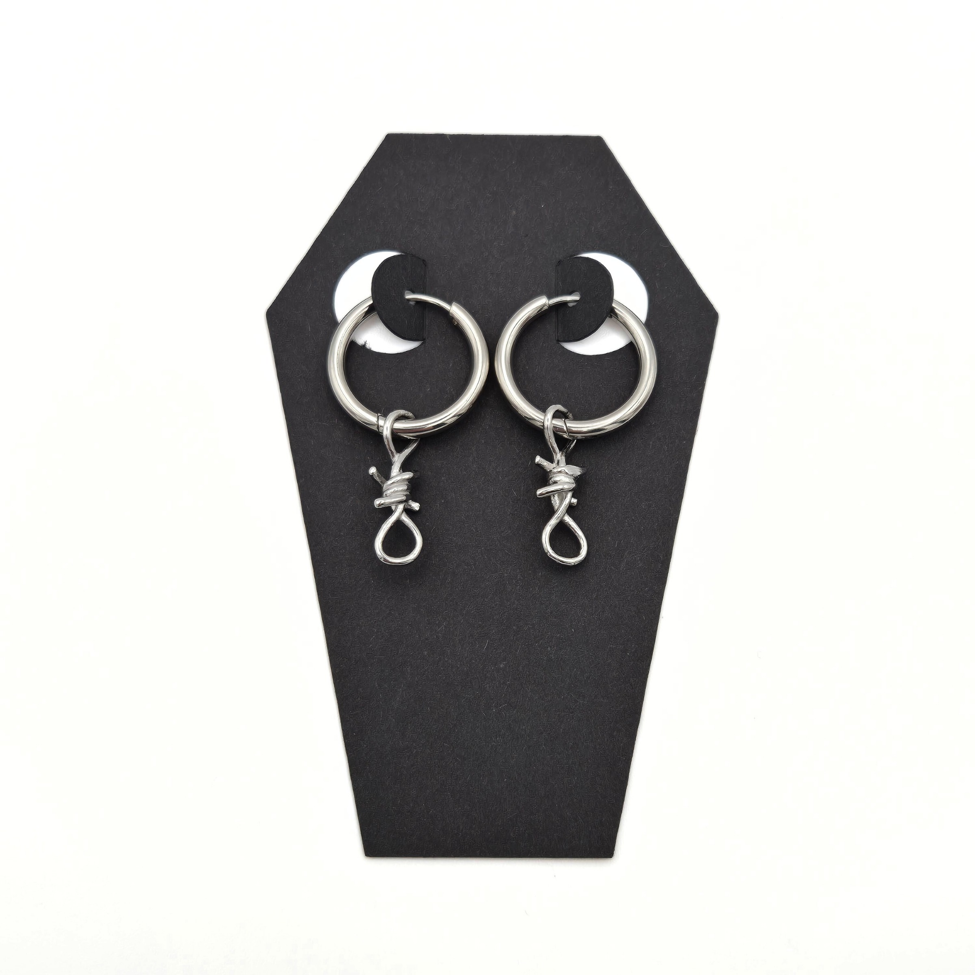 Bound by Barbs Hoop Earrings