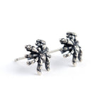 Sterling Silver Spider Stud Earrings