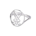 Satanic Sigil of Lucifer Ring