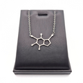Caffeine Molecule Necklace