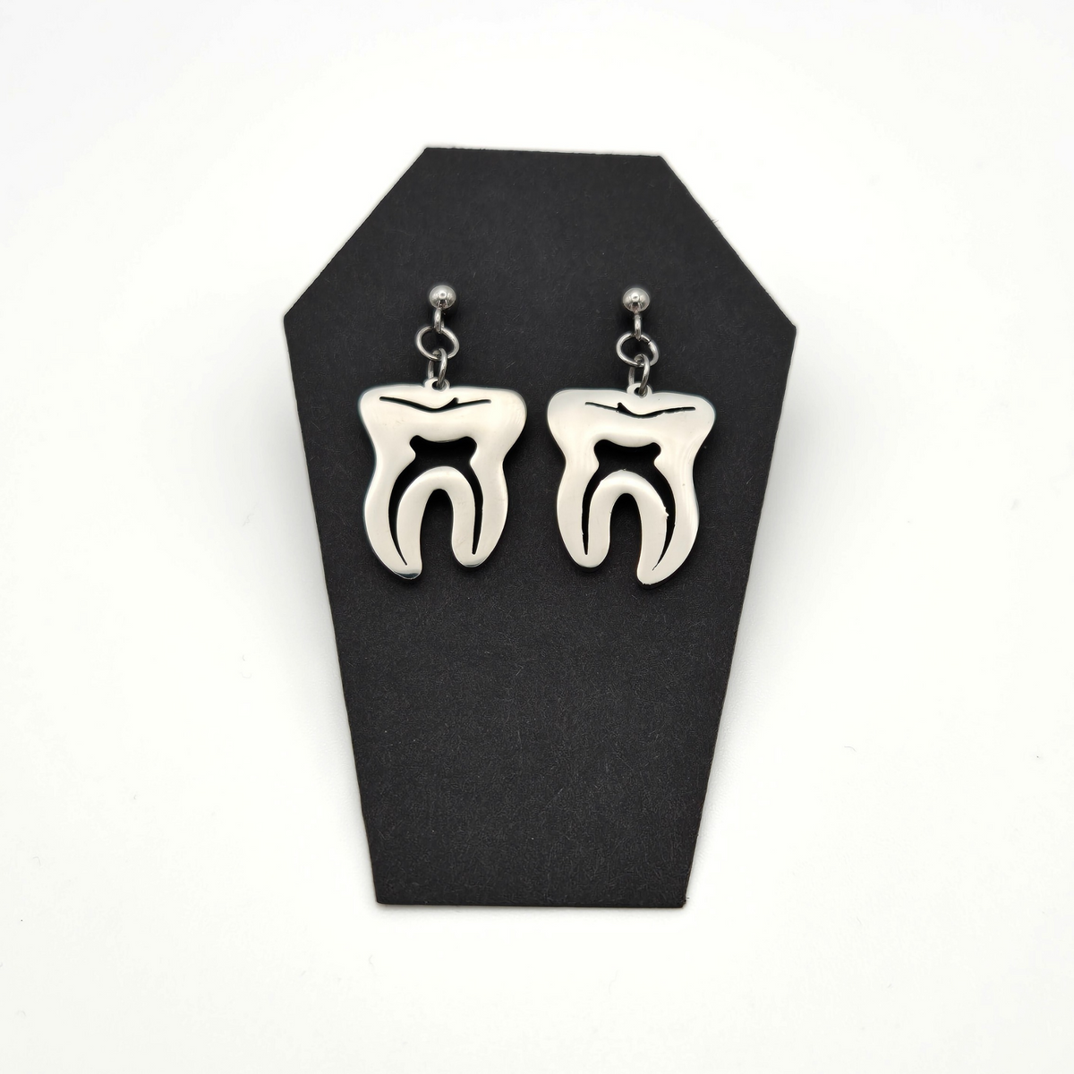 Cursed Crown Tooth Stud Earrings