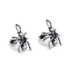 Sterling Silver Ant Stud Earrings