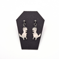 T-Rex Dinosaur Stud Earrings (Dangle)