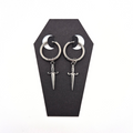 Infernal Dagger Hoop Earrings