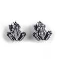 Sterling Silver Frog Stud Earrings