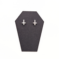 Hellbound Cross Stud Earrings