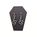 Serpent's Embrace Snake Stud Earrings