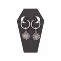 Stainless Steel Cobweb Hoop Earrings