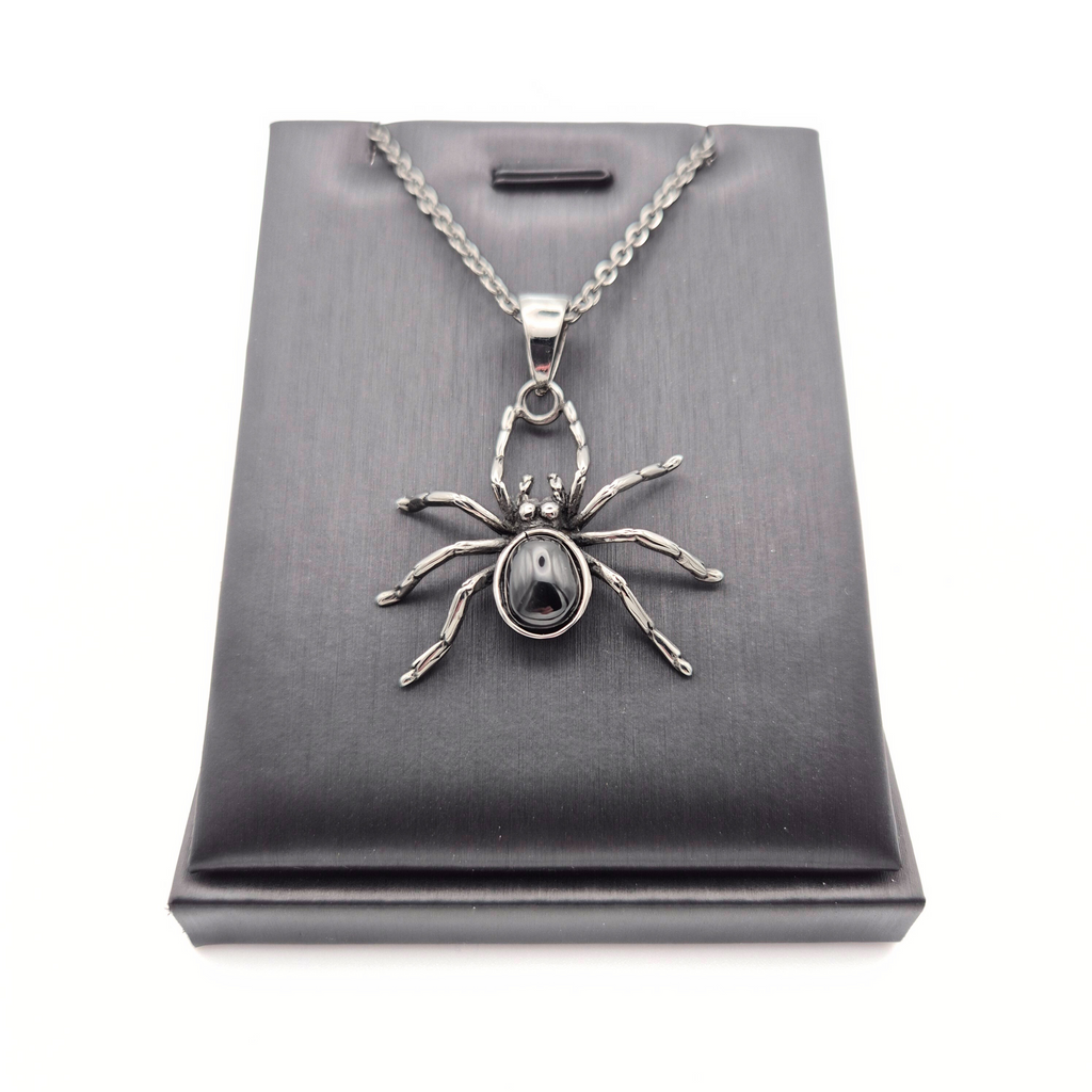 Black Widow Spider Necklace