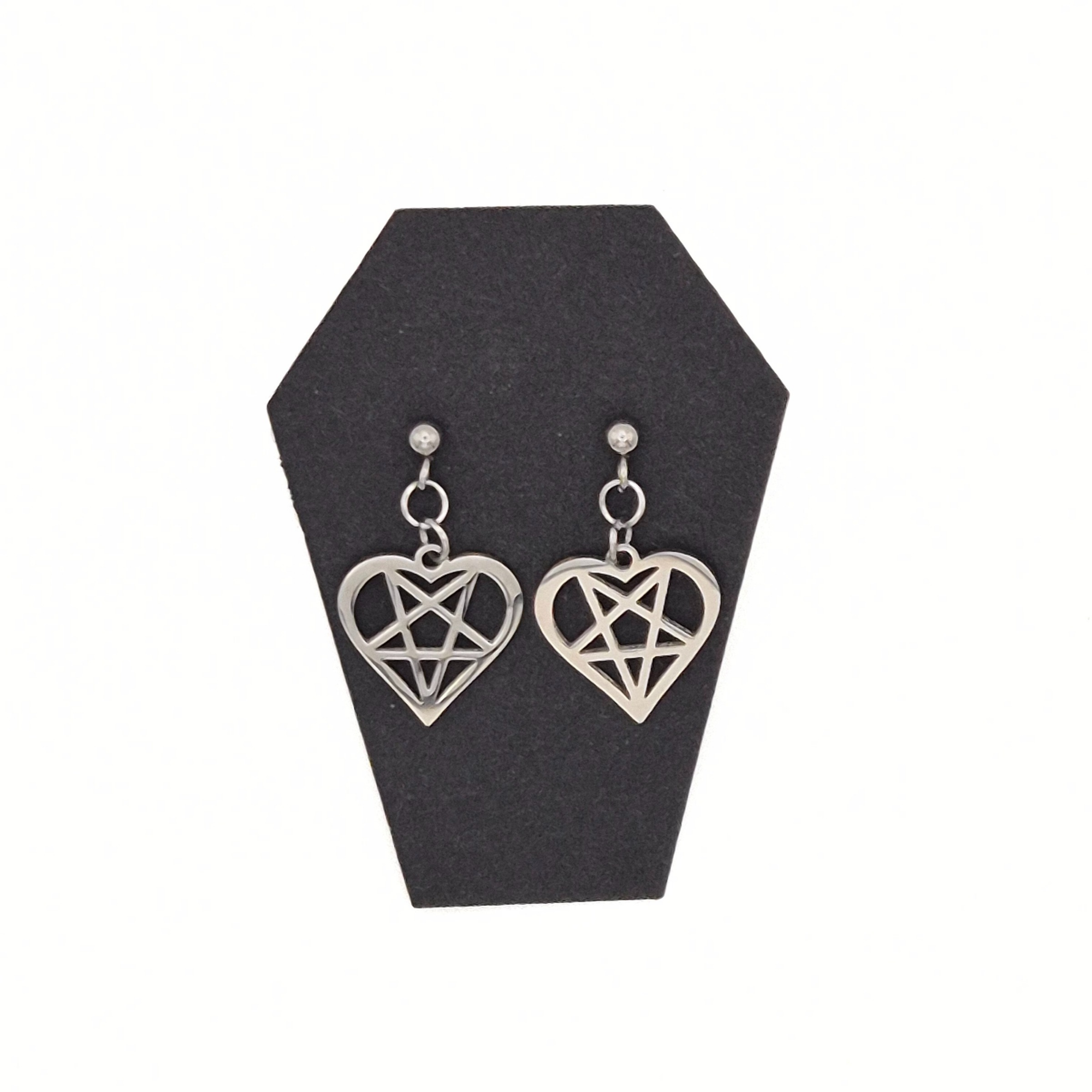 Heartagram Stud Earrings