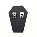 Cursed Crown Tooth Stud Earrings