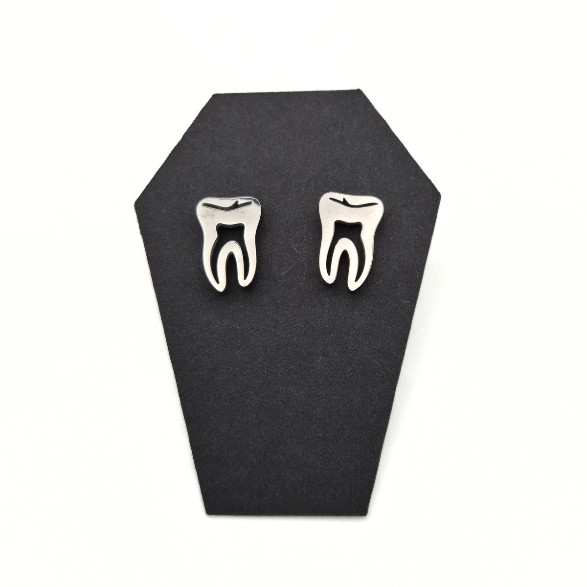 Cursed Crown Tooth Stud Earrings