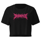 Pink Death Metal Crop Top
